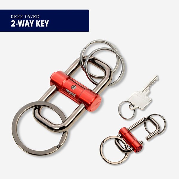 troika-keychain-2-way-key-KR22-09-RD-8 troika-keychain-2-way-key-KR22-09-RD-8