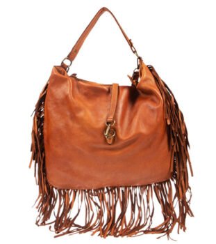 Δερμάτινη Τσάντα Ώμου Vintage με Κρόσια KRS 6700